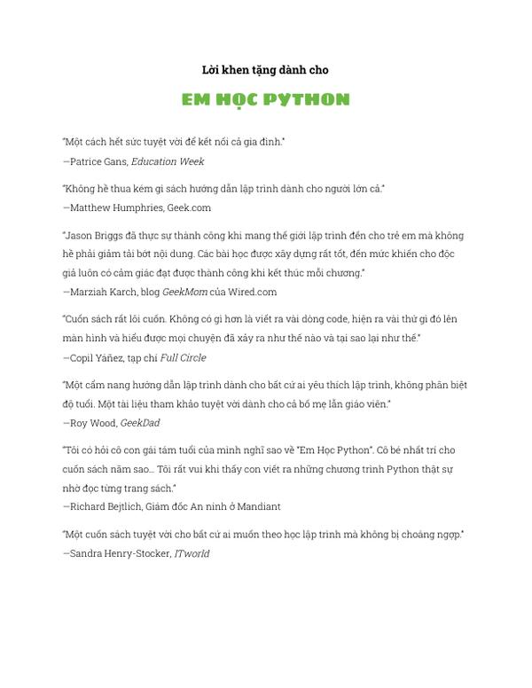 Em Học Python - Sách Hướng Dẫn Vui Học Lập Trình 2