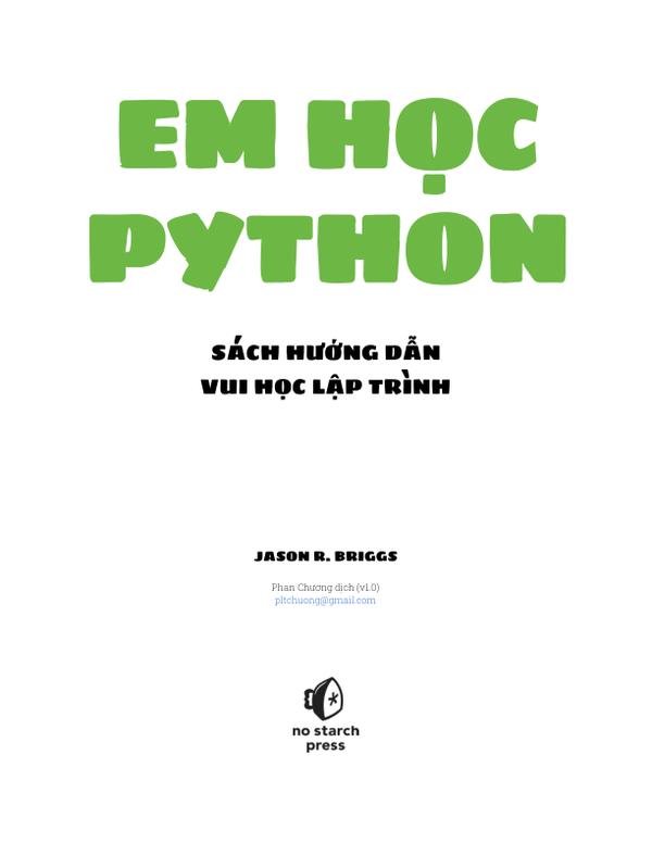 Em Học Python - Sách Hướng Dẫn Vui Học Lập Trình 0