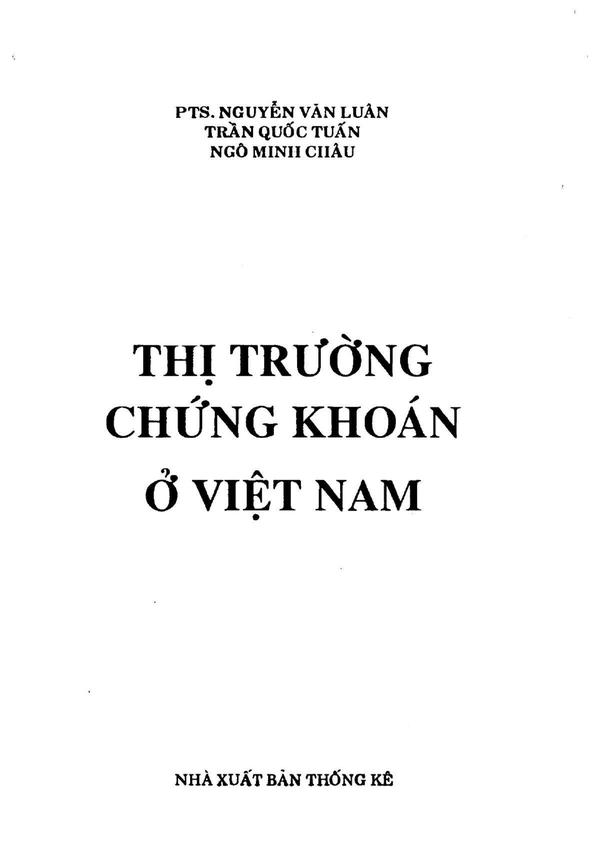 Thị trường chứng khoán ở Việt Nam 1